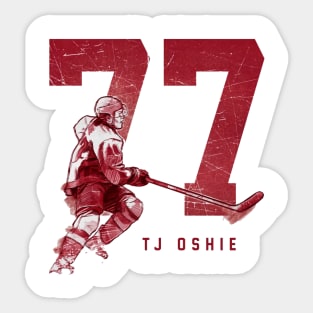 T.J. Oshie Washington Grunge Sticker